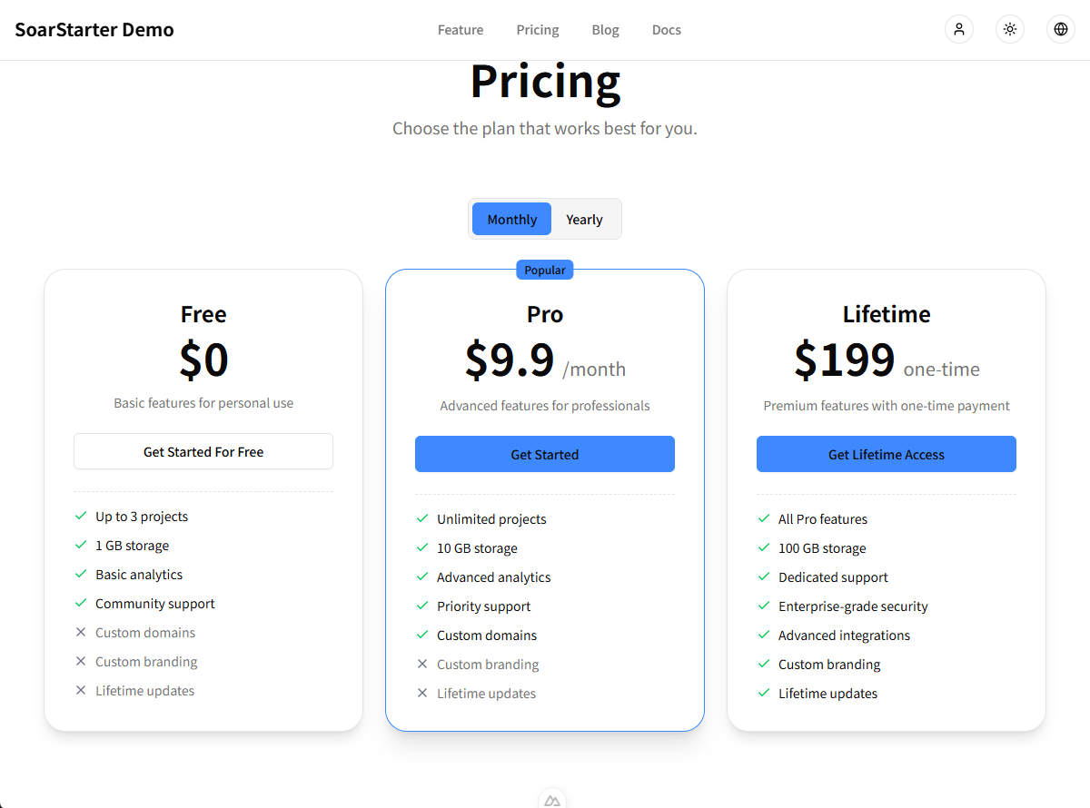 Payment configuration